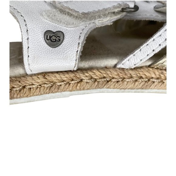 UGG GRETEL Sandals Leather Ankle Strap Open Toe Toddler Girl 10 F16017L - Picture 4 of 7